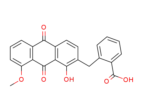 2-(1-Hydroxy-8-methoxy-9,10-dioxo-9,10-dihydro-anthracen-2-ylmethyl)-benzoic acid