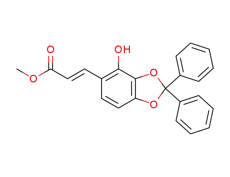 (E)-3-(4-Hydroxy-2,2-diphenyl-benzo[1,3]dioxol-5-yl)-acrylic acid methyl ester