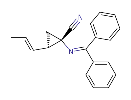 (1S,2R)-1-(N-(diphenylmethylene)amino)-2-(1-propenyl)cyclopropanecarbonitrile