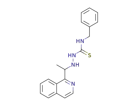 Molecular Structure of 87555-53-1 (Hydrazinecarbothioamide, 2-[1-(1-isoquinolinyl)ethyl]-N-(phenylmethyl)-)