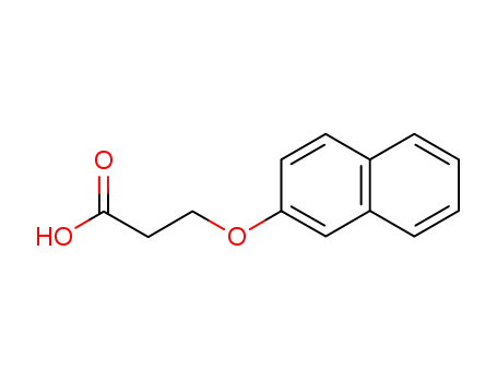 Molecular Structure of 16563-43-2 (Propanoic acid, 3-(2-naphthalenyloxy)-)