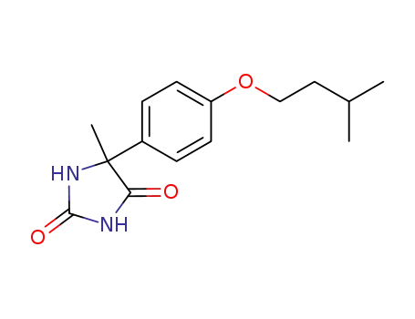 Molecular Structure of 68524-21-0 (5-(p-isopentoxyphenyl)-5-methyl-hydantoi)