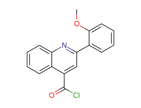 Molecular Structure of 174636-72-7 (2-(2-methoxyphenyl)quinoline-4-carbonyl chloride)