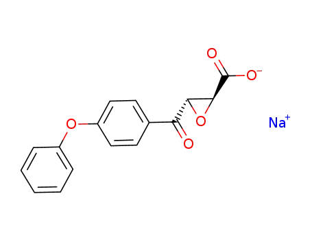 Molecular Structure of 83537-42-2 (sodium trans-3-(4-phenoxybenzoyl)glycidate)