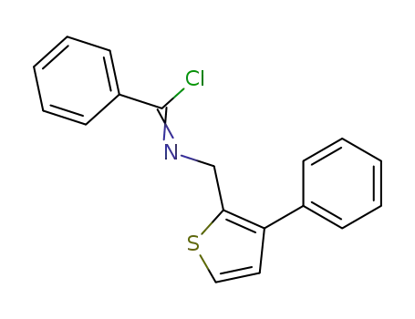 N-(3-phenyl-2-thienylmethyl)benzimidoyl chloride