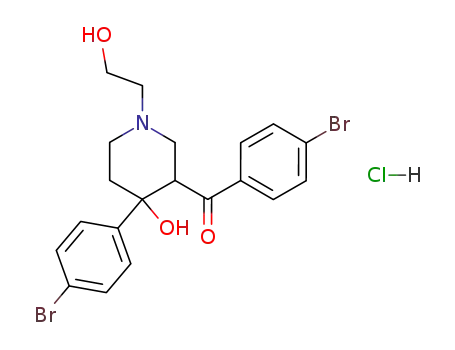 (4-Bromo-phenyl)-[4-(4-bromo-phenyl)-4-hydroxy-1-(2-hydroxy-ethyl)-piperidin-3-yl]-methanone; hydrochloride