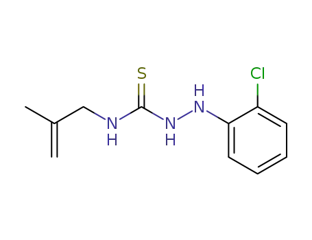 Molecular Structure of 139504-56-6 (Hydrazinecarbothioamide, 2-(2-chlorophenyl)-N-(2-methyl-2-propenyl)-)