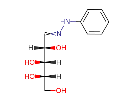 Molecular Structure of 622-12-8 (5-(2-phenylhydrazinylidene)pentane-1,2,3,4-tetrol (non-preferred name))