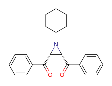 Molecular Structure of 802-60-8 (Methanone, (1-cyclohexyl-2,3-aziridinediyl)bis[phenyl-, cis-)