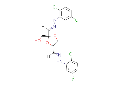 (2<i>S</i>)-2<i>t</i>-hydroxymethyl-[1,3]dioxolane-2<i>r</i>,4<i>c</i>-dicarbaldehyde-bis-(2,5-dichloro-phenylhydrazone)