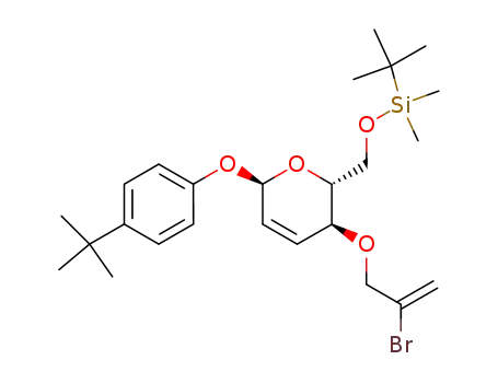 4-tert-butylphenyl 4-O-(2'-bromoprop-2'-enyl)-6-O-(tert-butyldimethylpyranoside