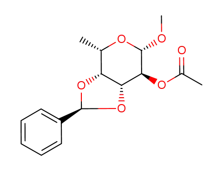 Methyl 2-O-acetyl-3,4-O-(S)-benzylidene-6-deoxy-β-L-galactopyranoside