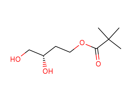 Molecular Structure of 165450-01-1 (Propanoic acid, 2,2-dimethyl-, (3S)-3,4-dihydroxybutyl ester)