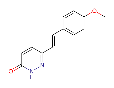 Molecular Structure of 83516-67-0 (6-(4-METHOXYSTYRYL)-3-PYRIDAZINOL)