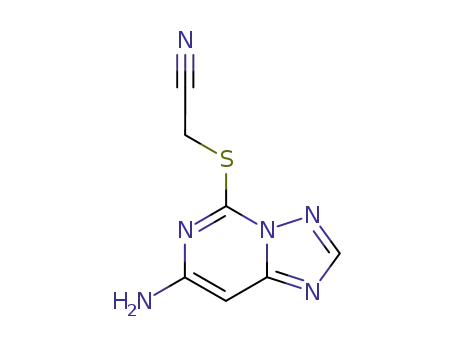 Acetonitrile, [(7-amino[1,2,4]triazolo[1,5-c]pyrimidin-5-yl)thio]-