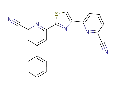 6-<4-(6-cyanopyridin-2-yl)thiazol-2-yl>-4-phenylpyridine-2-carbonitrile