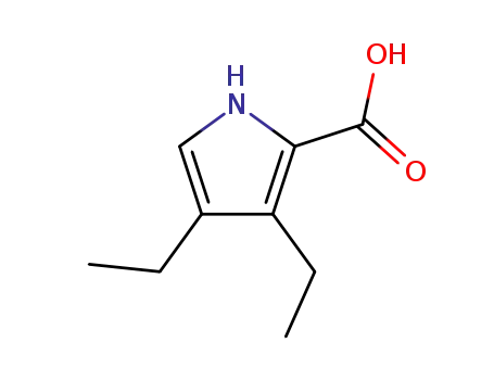 Molecular Structure of 157873-93-3 (1H-Pyrrole-2-carboxylicacid,3,4-diethyl-(9CI))