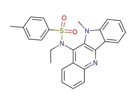N-Ethyl-N-(10-methyl-10H-indolo<3,2-b>chinolin-11-yl)-4-toluensulfonamid