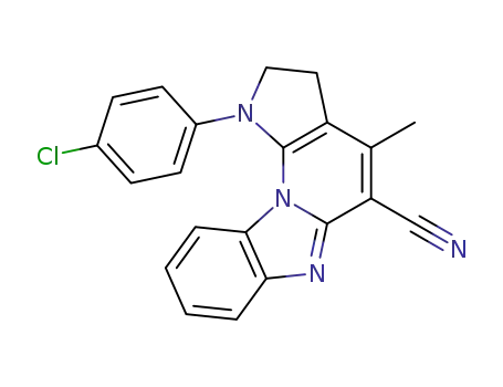 1-(4-chlorophenyl)-4-methyl-2,3-dihydro-1H-pyrrolo[3',2':5,6]pyrido[1,2-a]benzimidazole-5-carbonitrile