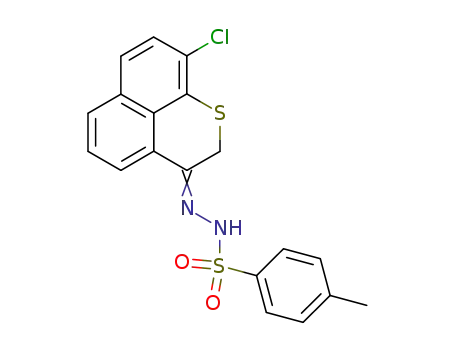 Molecular Structure of 78167-15-4 (9-Chloro-2,3-dihydro-1-thiaphenalene-3-tosylhydrazone)