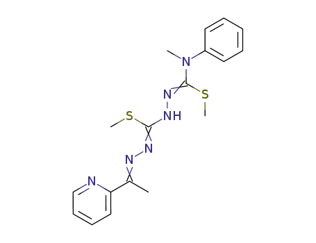 3-methyl-5-<N-methylanilino(methylthio)methylene>-1-<1-(2-pyridinyl)ethylidene>-3-thioisocarbohydrazide