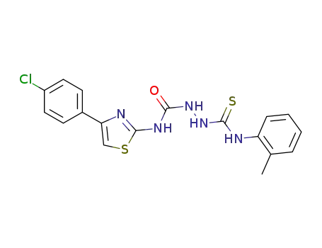 Molecular Structure of 1220352-85-1 (C<sub>18</sub>H<sub>16</sub>ClN<sub>5</sub>OS<sub>2</sub>)