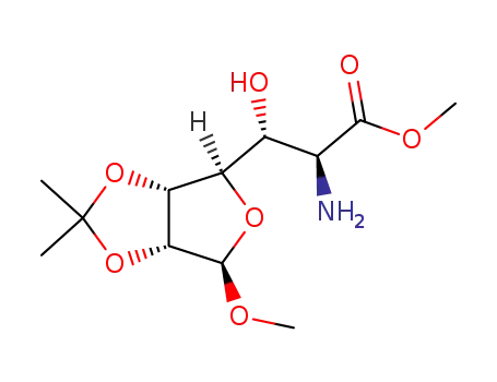 (2S,3R)-2-Amino-3-hydroxy-3-((3aR,4R,6R,6aR)-6-methoxy-2,2-dimethyl-tetrahydro-furo[3,4-d][1,3]dioxol-4-yl)-propionic acid methyl ester