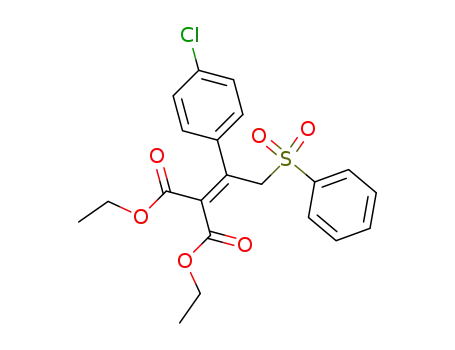 Diethyl 2-(p-chlorophenyl)-3-(phenylsulfonyl)propene-1,1-dicarboxylate