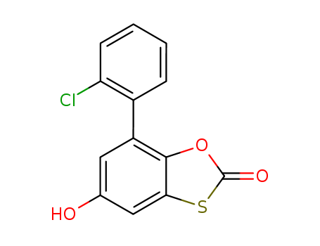 1,3-Benzoxathiol-2-one, 7-(2-chlorophenyl)-5-hydroxy-