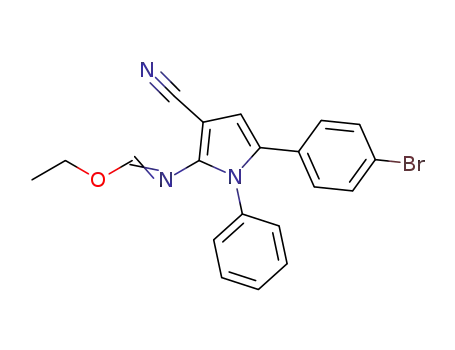 N-[5-(4-bromo-phenyl)-3-cyano-1-phenyl-1H-pyrrol-2-yl]formimidic acid ethyl ester