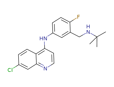 4-Quinolinamine, 7-chloro-N-[3-[[(1,1-dimethylethyl)amino]methyl]-4-fluorophenyl]-