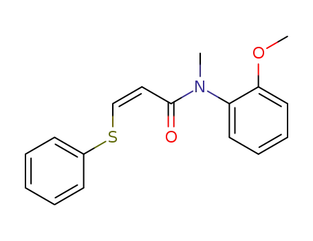 cis-N-(2-methoxyphenyl)-N-methyl-3-(phenylsulfanyl)acrylamide