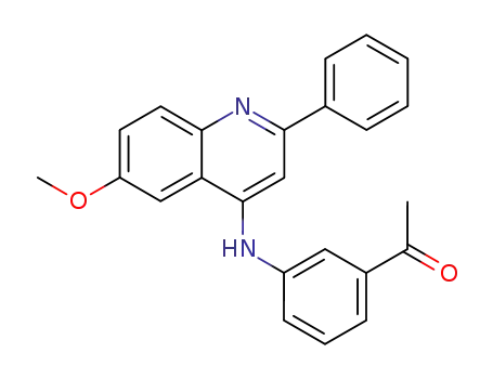 1-[3-(6-methoxy-2-phenyl-quinolin-4-ylamino)-phenyl]-ethanone