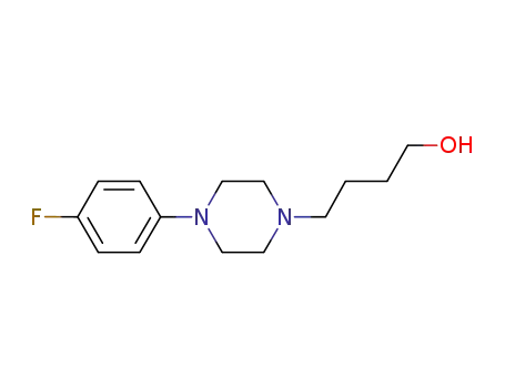 Molecular Structure of 1156220-20-0 (4-[4-(4-fluorophenyl)piperazin-1-yl]butan-1-ol)