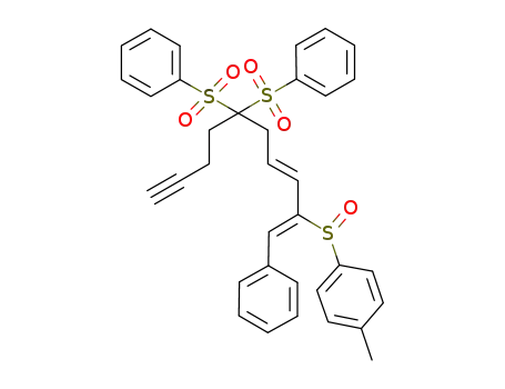 (+/-)-5,5-bis-benzenesulfonyl-10-phenyl-9-(p-tolylsulfinyl)-7-(E)-9-(Z)-decadien-1-yne