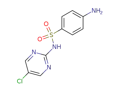 Molecular Structure of 4482-46-6 (4-amino-N-(5-chloropyrimidin-2-yl)benzenesulfonamide)
