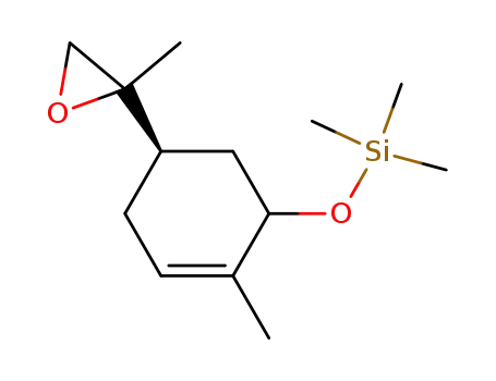 Molecular Structure of 383877-48-3 ((5R)-2-methyl-5-(2-methyloxiran-2-yl)-1-[(trimethylsilyl)oxy]cyclohex-2-ene)