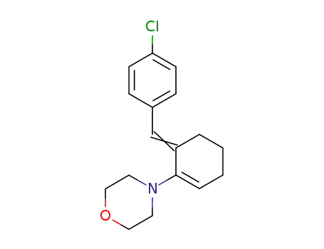 Molecular Structure of 588699-54-1 (Morpholine, 4-[6-[(4-chlorophenyl)methylene]-1-cyclohexen-1-yl]-)