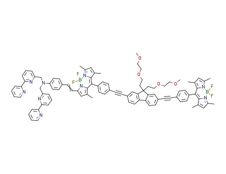 C<sub>94</sub>H<sub>85</sub>B<sub>2</sub>F<sub>4</sub>N<sub>9</sub>O<sub>4</sub>