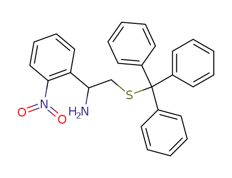 1-(2-nitrophenyl)-2-(triphenylmethylthio)ethylamine