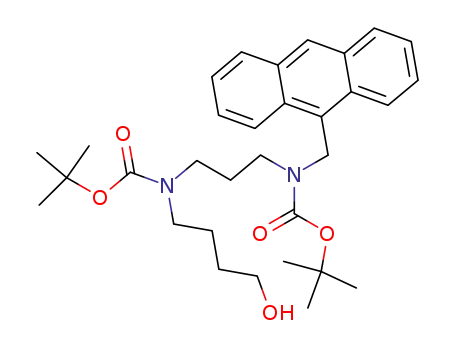 Carbamic acid,
[3-[(9-anthracenylmethyl)[(1,1-dimethylethoxy)carbonyl]amino]propyl](4-
hydroxybutyl)-, 1,1-dimethylethyl ester
