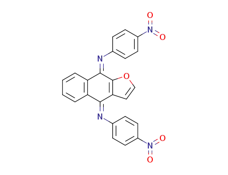 Molecular Structure of 1240306-62-0 ((Z)-N-[(Z)-4-(4-nitrophenylimino)naphtho[2,3-b]furan-9(4H)-ylidene]-4-nitro benzenamine)