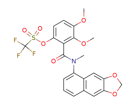 6-[(trifluoromethanesulfonyl)oxy]-2,3-dimethoxy-N-methyl-N-(6,7-methylenedioxy-1-naphthyl)benzamide