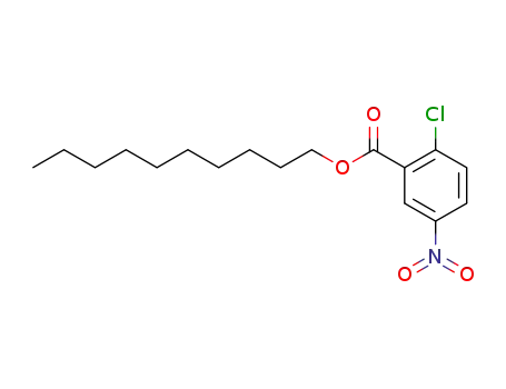 Molecular Structure of 1256568-05-4 (decyl 2-chloro-5-nitrobenzoate)