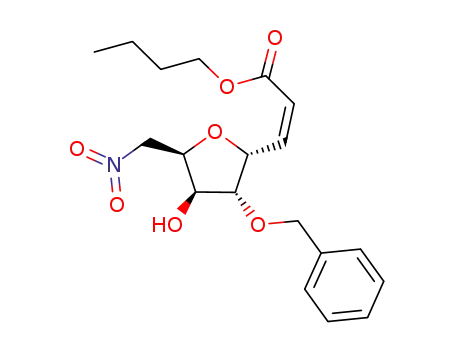 (Z)-butyl 3-((2R,3R,4S,5R)-3-benzyloxy-4-hydroxy-5-(nitromethyl)tetrahydrofuran-2-yl)acrylate