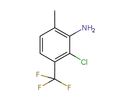 Molecular Structure of 914642-86-7 (4-CHLORO-2-METHYL-5-(TRIFLUOROMETHYL)ANILINE)