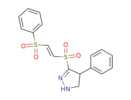 3-(2-benzenesulfonyl-ethenesulfonyl)-4-phenyl-4,5-dihydro-1<i>H</i>-pyrazole