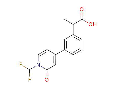 2-[3-(1-difluoromethyl-2-oxo-1,2-dihydropyridin-4-yl)phenyl]propanoic acid