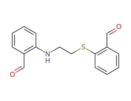 Molecular Structure of 507259-83-8 (2-(2-(2-formylphenylamino)ethylthio)benzaldehyde)
