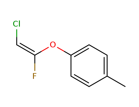 Molecular Structure of 351-08-6 (Benzene, 1-[(2-chloro-1-fluoroethenyl)oxy]-4-methyl-)